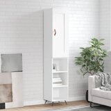  Visoka komoda bijeli 34,5x34x180 cm od konstruiranog drva | shoptok.hr