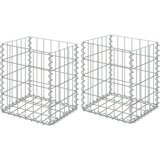vidaXL Gabionske košare 2 kom pocinčani čelik 30x30x40 cm | shoptok.hr