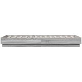  Okvir kreveta s LED svjetlima siva boja hrasta 75 x 190 cm | Eponuda.com