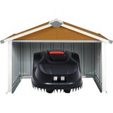  Vrtno spremište za robotsku kosilicu 92x97x63 cm čelično smeđe | shoptok.hr