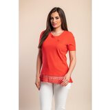 Fenzy Bombažna Majica S Kratkimi Rokavi, Rdeča | Shoptok.si