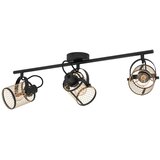 Eglo Spot lampa DELLOW 3xE27 83 cm crna/mesing mrežasta 43533 Cene