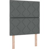 vidaXL Krevet s kutijom s madracem i klupom Tamno siva 80x200 cm Tkanina | shoptok.hr
