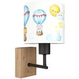 Brilagi Zidna lampa BOBO WOOD 1xE27/25W/230V hrast/crna/bela/sa motivom životinja Cene