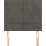  Uzglavlje tamno sivo 100x5x118/128 cm baršunasto | shoptok.hr