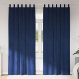vidaXL Zavese Temno modre Poliester 140 x 225 cm Dekorativni vložki cene