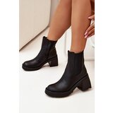 Boto Womens Ankle Boots On Heel Black Thalira | shoptok.hr
