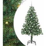 vidaXL Božično drevo med 300 LED z stojalom Zelena 210 cm PVC | Shoptok.si