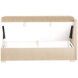 Ghado Bež kutni dječji krevet s prostorom za odlaganje s madracem 90x200 cm Flexi - | shoptok.hr