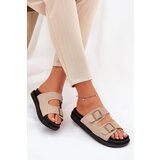 Boto Women's Platform Sandals With Buckles Beige Simbes | shoptok.hr