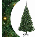 vidaXL Umestno božično drevo Zelena 180 cm PVC, jeklo in plastika | Shoptok.si