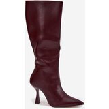 Boto Knee-high heeled women's boots Bordeaux Vionette | shoptok.hr
