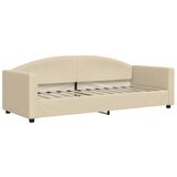  Dnevni krevet na razvlačenje krem 80 x 200 cm od tkanine | shoptok.hr