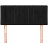  Posteljno vzglavje črno 80x5x78/88 cm žamet, (20725412) | Shoptok.si