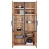 Mömax Vitrina Nature, Barva Hrasta, Črna | Shoptok.si
