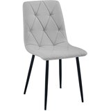 Libra stolica - svijetlosiva tkanina / crne noge x 2 | shoptok.hr
