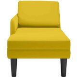  Počivaljka od baršun s jastukom i rukonaslonom žuta | shoptok.hr