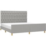  Okvir kreveta bez madraca svjetlosivi 180x200 cm od tkanine | shoptok.hr