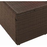  Vrtni kauč s jastukom Smeđa 184 x 62 x 69 cm poliratan | Eponuda.ba