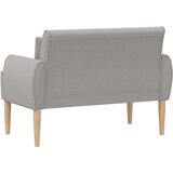  Ljubavni kauč s gumbima Svjetlosiva 117 x 67 x 77 cm Bouclé | Eponuda.ba