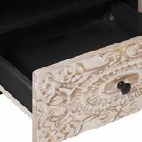 TV ormar s ladicama Bijelo 105 x 33,5 x 46 cm Čvrsto drvo manga | shoptok.hr