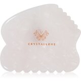 Crystallove Rose Quartz Contour Gua Sha pomagalo za masažu za lice 1 kom | shoptok.hr