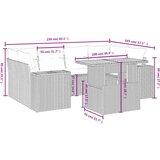vidaXL 7-dijelni set vrtnih sofa od poliratana s jastucima crni | shoptok.hr