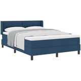 Krevet s opruga kutije s uzglavljem Plava 200 x 160 cm tkanina | shoptok.hr