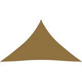 vidaXL Jedro protiv sunca 160 g/m² sivosmeđe 3,5 x 3,5 x 4,9 m HDPE | shoptok.hr