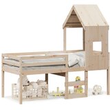  Visoki krevet s krovom 90 x 200 cm od masivne borovine | Eponuda.com