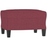  Fotelj s stolčkom za noge vinsko rdeč 60 cm blago | Shoptok.si