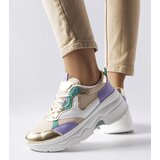 Gemre White and gold women's sneakers Séguin | Shoptok.si