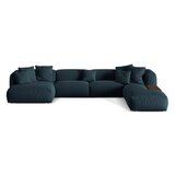 Micadoni Tamno plava kutna garnitura (s desnim kutom/u obliku slova "U") Martina – Home | shoptok.hr