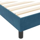  Krevet od tamnoplave baršunaste tkanine 160x200 cm | shoptok.hr