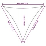  Jedro protiv sunca boje pijeska 4,5x4,5x4,5 m poliester Oxford | shoptok.hr
