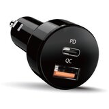 Genius Avtopolnilec PD-36AC črn 36 W USB A/C QC/PD (32590008400), (5000183894) | Shoptok.si