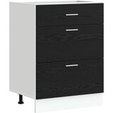  Kuhinjska baza ormarića s ladicama Crni hrast 60 x 46 x 81,5 cm | shoptok.hr