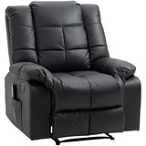  Masažna fotelja naslonjač ​​8 vibracijskih točaka funkcija naginjanja umjetna koža crna 94x99x99 cm Cijene