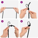 Bungee užadi s kukama 8 mm Crna PP i guma | shoptok.hr