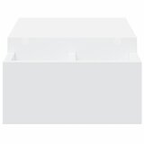  Stalak za monitor s pohranom bijeli 70 x 27 x 15 cm drveni | shoptok.hr