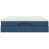  Otomanski krevet s madracem plavi 180x200cm od tkanine | shoptok.hr