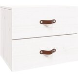 vidaXL Stenska nočna omarica 2 kosa bela 50x36x40 cm | Shoptok.si