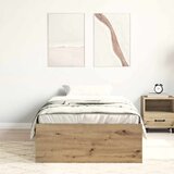  Okvir kreveta bez madraca boja hrasta artisan 90x200 cm | shoptok.hr