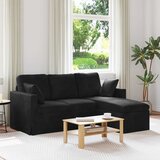 SOFA Crna 178 x 134 x 80 cm Baršun | shoptok.hr