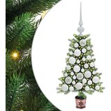 vidaXL Božično drevo med 150 LED z stojalom Zelena 65 cm PE | Shoptok.si