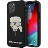 Karl Lagerfeld Originalen ovitek KLHCP12MGLBK za iPhone 12 ali 12 Pro črna silikonska zaščita - Karl s Head Glitter Glasses Cene