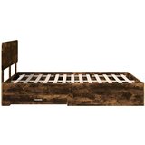 Konstrukcija postelje z vzglavjem Dimljeni oreh 140 x 200 cm, (5000102970) | Shoptok.si