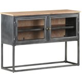  Komoda siva 100 x 30 x 70 cm od masivnog bagremovog drva | Eponuda.ba