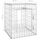 Gabionske stupne košare 2 kom 50 x 50 x 60 cm željezne | shoptok.hr