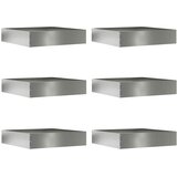  Ograda oko Travnjaka 6 pcs Srebrno 60 x 60 x 13 cm | Eponuda.com